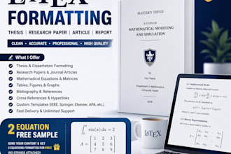 professionally format your thesis, research paper, in latex