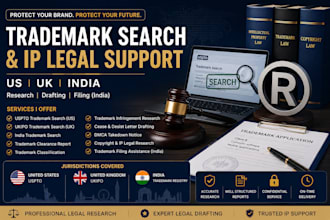 conduct trademark search and draft cease and desist
