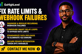 resolve claude to gohighlevel rate limits and webhook failures