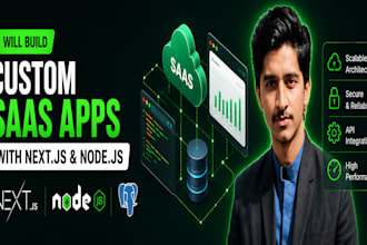 build custom saas apps with next js and node js