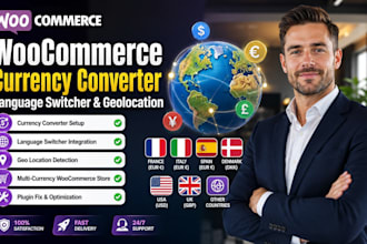 setup and fix woocommerce currency converter language switcher and geolocation