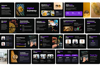 design executive web3 crypto blockchain nft startup pitch deck for investors