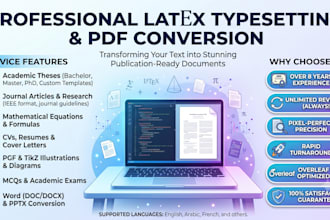 create or convert document, handwritten papers to PDF latex overleaf ieee format