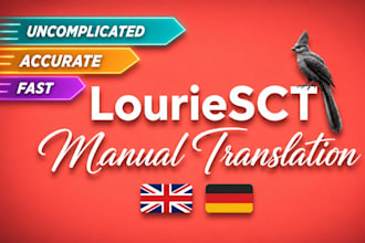 manually translate english to german and german to english