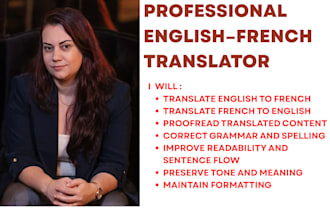 manually translate english to french or french to english