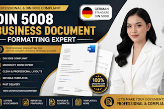 format german business documents using din 5008 standards,word document template