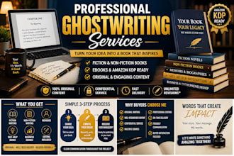 be your ghostwriter ebook writer fiction ghost writer non fiction writer