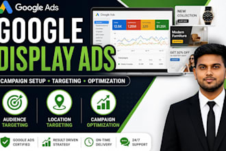 set up and optimize google display ads campaigns for your business