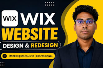design a wix website or wix studio landing page