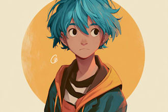 draw anime portrait or orginal character avatar for you pfp