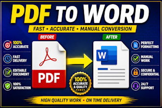 convert PDF to word, excel, or editable document