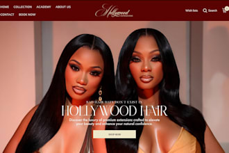 hair extension website hair extension shopify store wix hair extension website