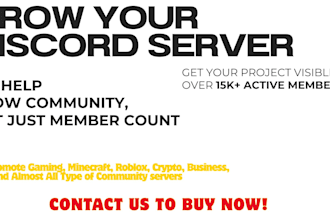 promote your discord server and grow real, organic members