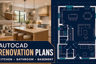 do floor plan for kitchen bathroom or basement renovation layout plan in autocad