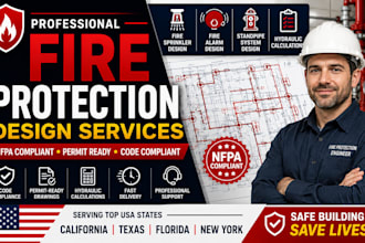 design commercial nfpa fire protection plans for ca, tx, fl and ny