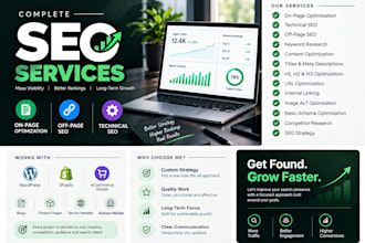 provide complete on page off page and technical SEO