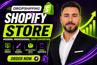 design, redesign shopify store, build shopify website, dropshipping store