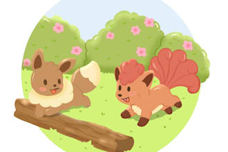 draw cute pokemon and fakemon art