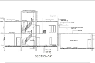 create 2d autocad architectural drawings