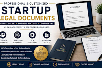prepare founder agreement, sla agreement, operating agreement, company policy