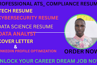 craft tech resume, cybersecurity, data science, data analyst and resume writing