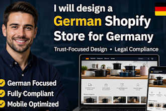 design or redesign professional german shopify store, deutsch dropshipping