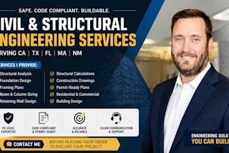 provide architect, civil and structural engineer drawing in florida texas ga