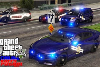 design fivepd lspdfr police mod, rp eup and plugins server for fivem server