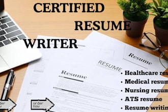write, edit healthcare, medical and nursing resume, CV, cover letter, linkedin