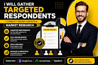 gather real survey respondents to fill online survey forms questionnaire polls