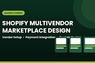 build a responsive shopify multivendor marketplace with full vendor and payment