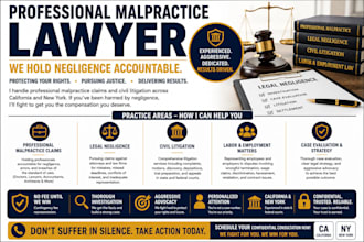 handle professional malpractice claims, legal negligence, civil litigation,labor