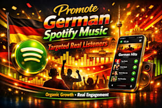 promote organic german spotify music promotion to targeted real listeners