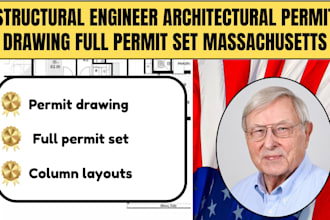structural engineer architectural permit drawing full permit set massachusetts