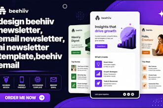 design beehiiv newsletter, email newsletter, ai newsletter template,beehiv email