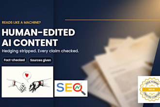 humanize ai content and edit it into SEO blog posts that rank