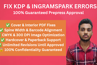 fix KDP ingramspark or lulu rejected PDF errors