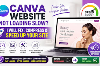 l fix canva website loading slow, compress images and speed up your site