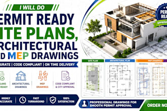 do permit ready site plans, architectural and mep drawings