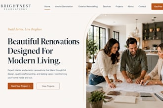 design squarespace home renovation website interior exterior renovation website