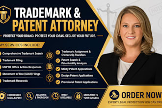 register your trademark, patent, and office action as a uspto attorney, search