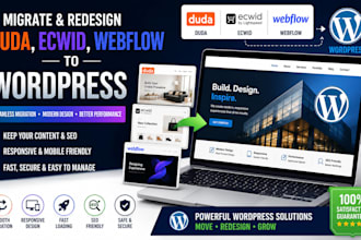 migrate redesign your duda to wordpress ecwid webflow to wordpress migration