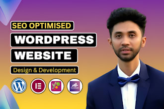 develop and design an SEO optimised wordpress website