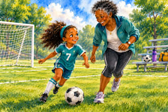 illustrate semirealistic african american book illustration watercolorbookcover