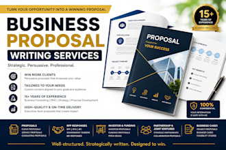 draft persuasive business proposals for clients and investors