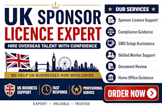 register your UK sponsor licence and provide compliance support