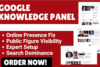 create verified google knowledge panel for person or company
