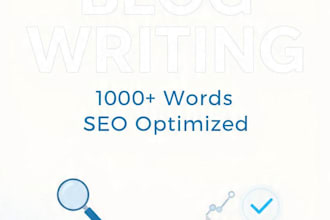 write SEO blog articles, website content and blog posts