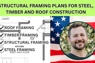 create structural framing plans for steel timber roof truss construction