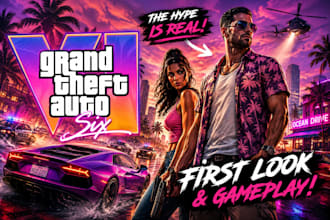 make attarctive thunbnail for new gta